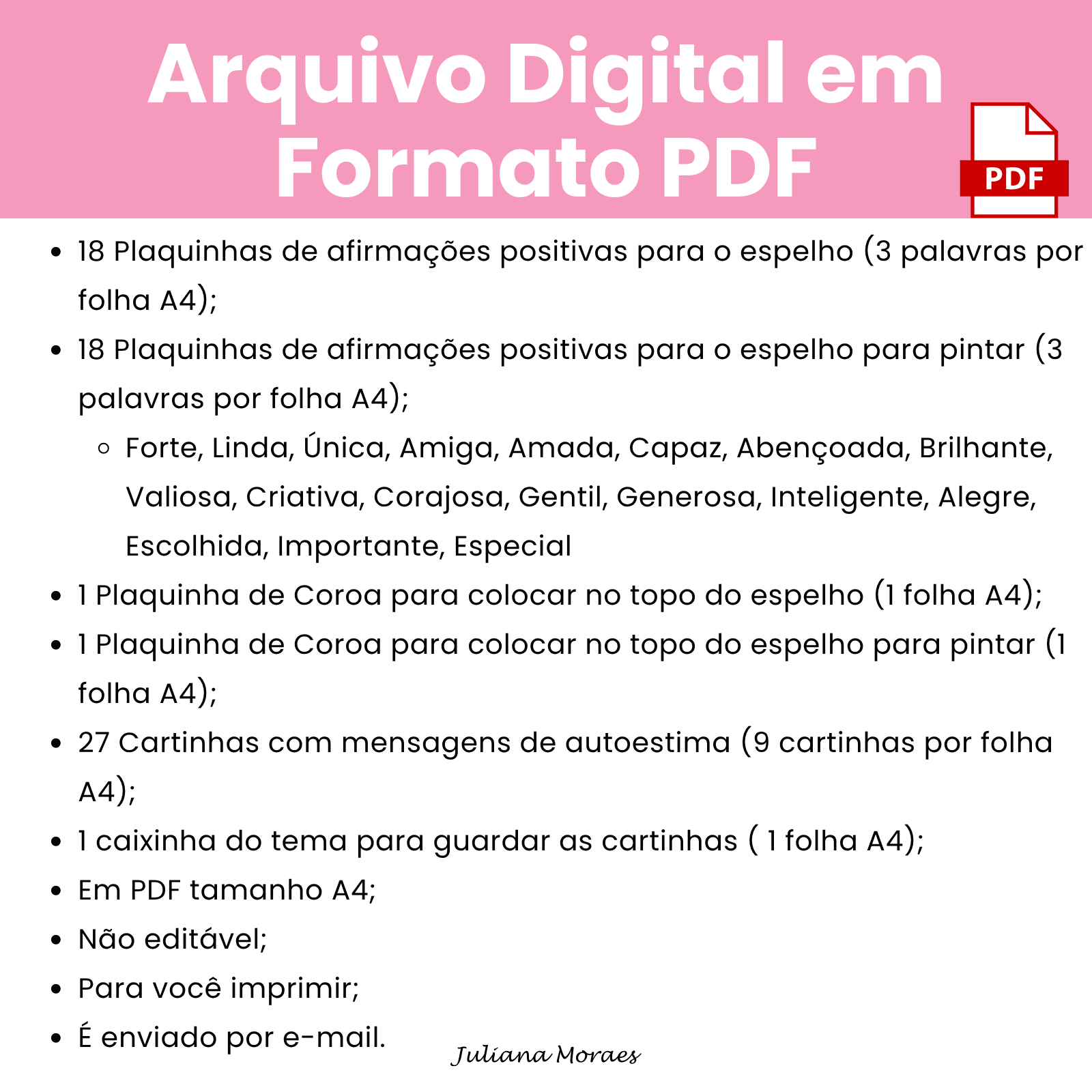 Arquivo Espelho da Identidade - Kit Eu Sou - Menina Coroa - Imagem 6