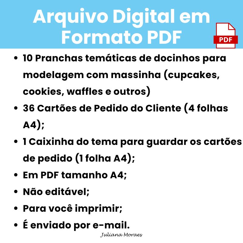 Arquivo Kit Doceria Divertida – Brincadeira Criativa com Massinha - Imagem 5