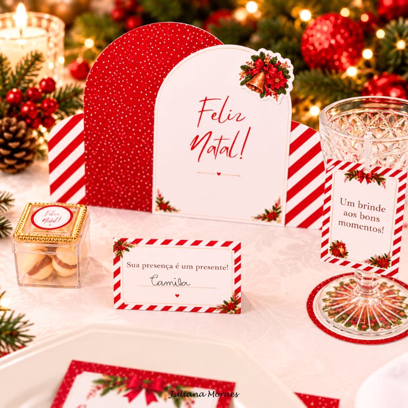 Arquivo Kit Natal Especial - Decoração Completa para Mesa e Bandeja - Imagem 6