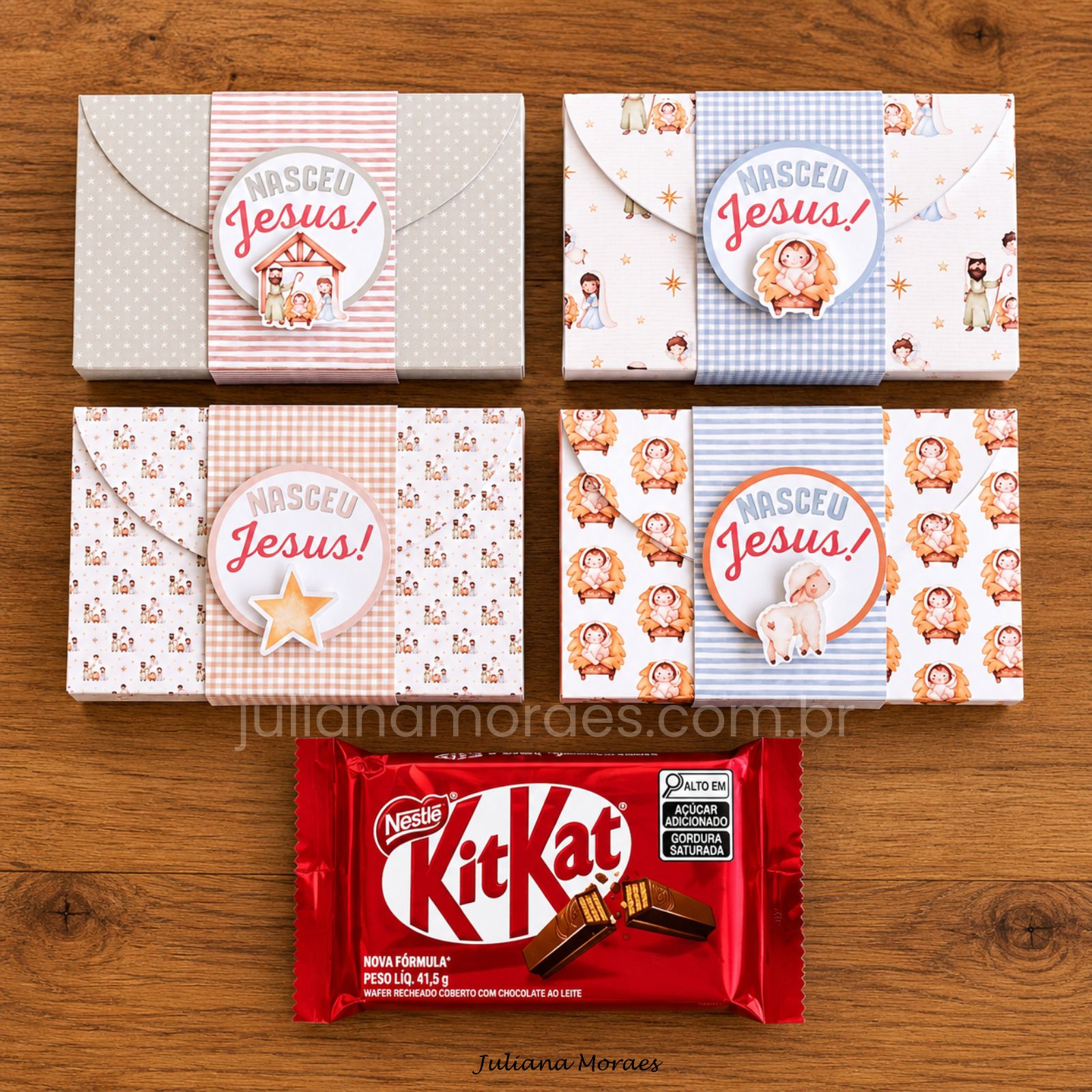 Arquivo Lembrancinha de Natal Cristão - Porta KitKat
