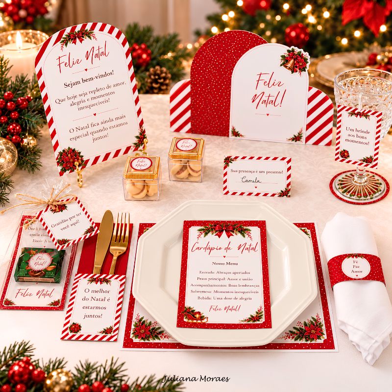 mesa posta de natal, decoração de natal, kit natal para imprimir, mesa posta natalina, mesa de natal decorada, decoração de mesa de natal, kit mesa posta natal, decoração natalina, bandeja de natal, bandeja natalina decorada, natal 2026, ideias para mesa de natal, mesa posta para ceia de natal, decoração de natal para imprimir, kit natal pdf, lembrancinhas de natal, decoração natalina DIY, juliana moraes